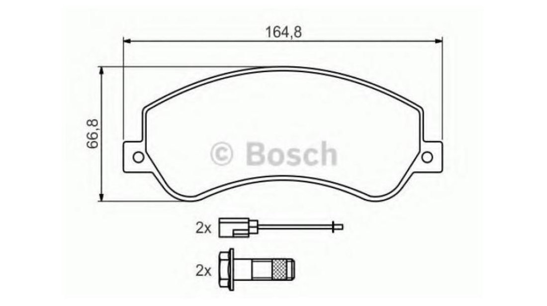 Placute frana Ford TRANSIT platou / sasiu 2006-2016 #3 05P1679