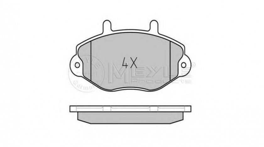 Placute frana Ford TRANSIT platou / sasiu (E_ _) 1991-1994 #2 0252146918