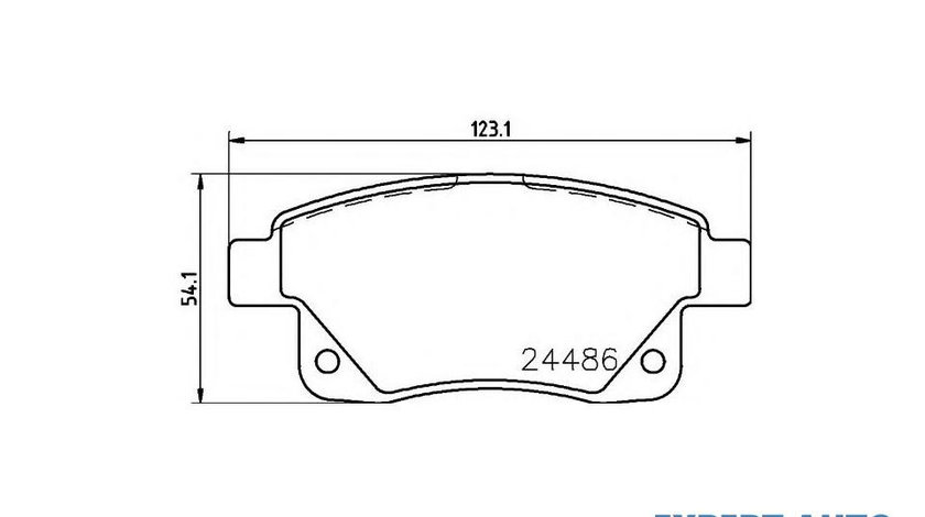 Placute frana Ford TRANSIT TOURNEO 2006-2016 #2 0252448617W