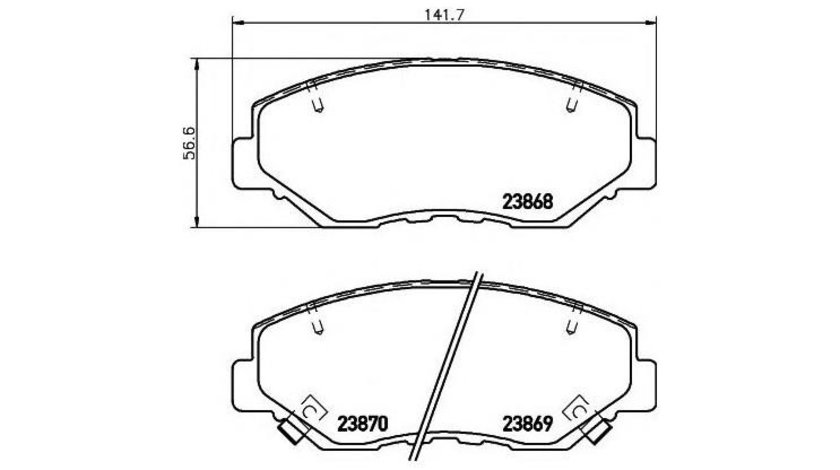 Placute frana Honda ACCORD VII (CL) 2003-2016 #2 089900