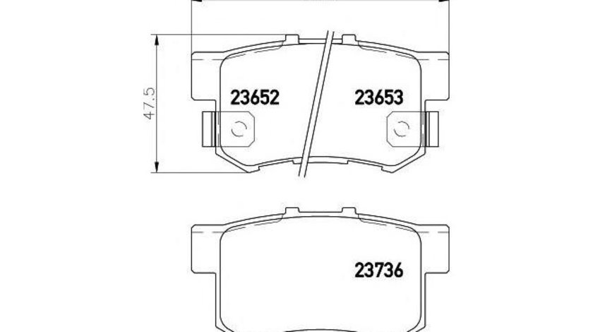 Placute frana Honda ACCORD VII (CL) 2003-2016 #2 032502