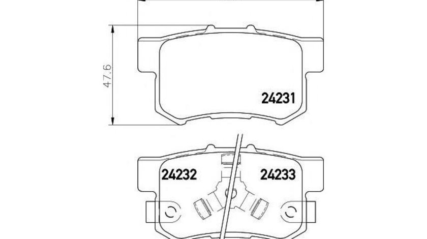 Placute frana Honda ACCORD VII Tourer (CM) 2003-2016 #2 032504