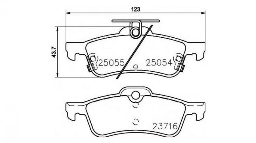 Placute frana Honda CIVIC IX (FK) 2012-2016 #2 086212