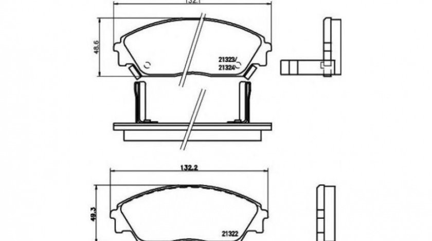 Placute frana Honda CIVIC Mk III hatchback (EC, ED, EE) 1987-1993 #2 022902