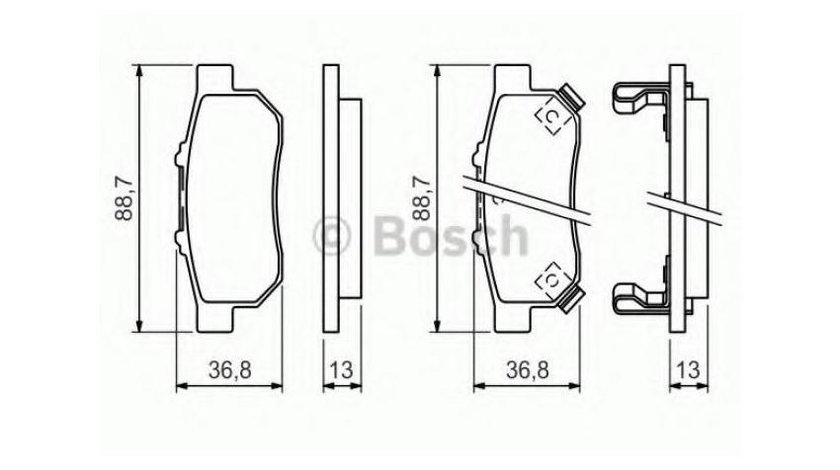 Placute frana Honda CIVIC Mk III hatchback (EC, ED, EE) 1987-1993 #2 023300