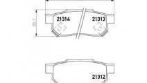 Placute frana Honda CIVIC Mk V limuzina (EJ, EK) 1...