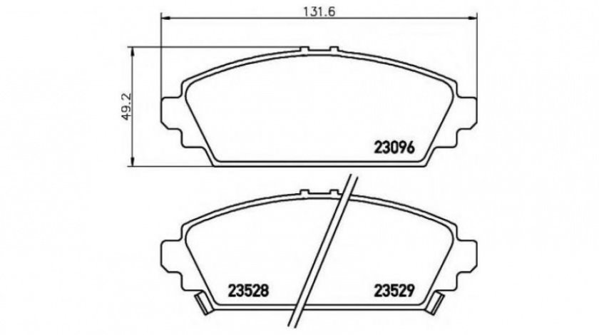 Placute frana Honda CIVIC VII Hatchback (EU, EP, EV) 1999-2006 #2 070002