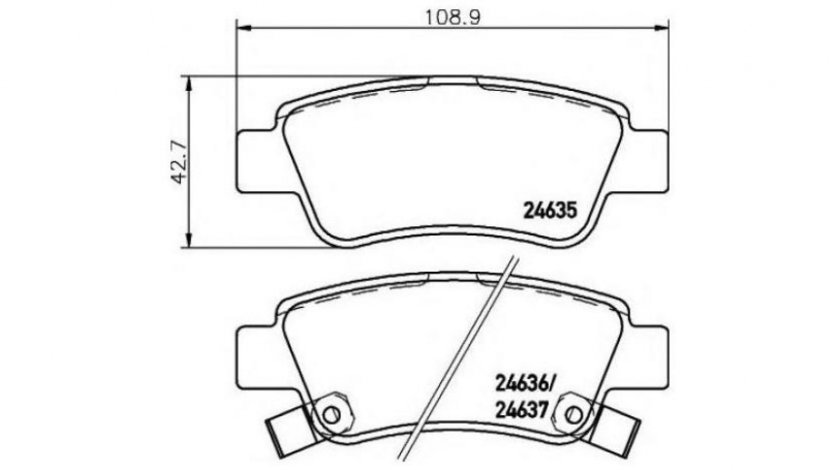 Placute frana Honda CR-V IV (RE) 2012-2016 #2 0986494329