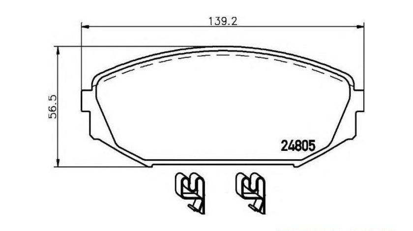 Placute frana Honda ODYSSEY (RB_) 1998-2016 #2 2480501