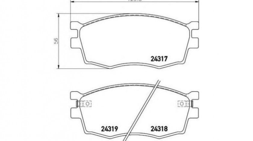 Placute frana Hyundai ACCENT III limuzina (MC) 2005-2010 #3 0986494139