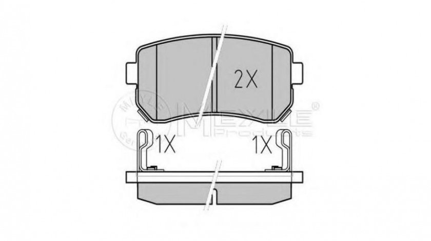 Placute frana Hyundai ACCENT III limuzina (MC) 2005-2010 #2 0252432015PD