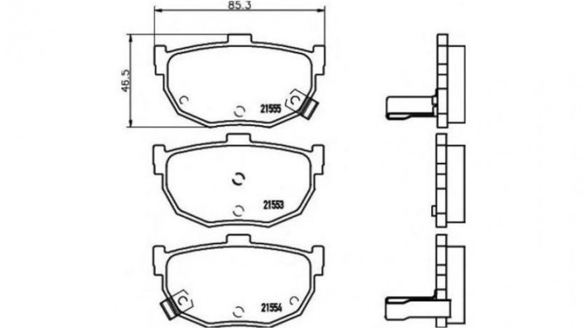 Placute frana Hyundai COUPE (RD) 1996-2002 #2 029412