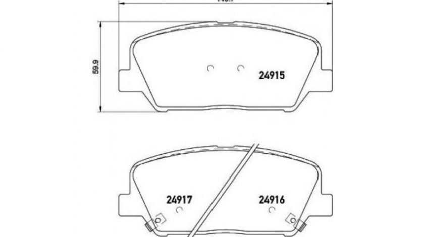 Placute frana Hyundai i30 cupe 2013-2016 #2 139812