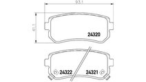 Placute frana Hyundai i30 CW (FD) 2007-2012 #2 098...