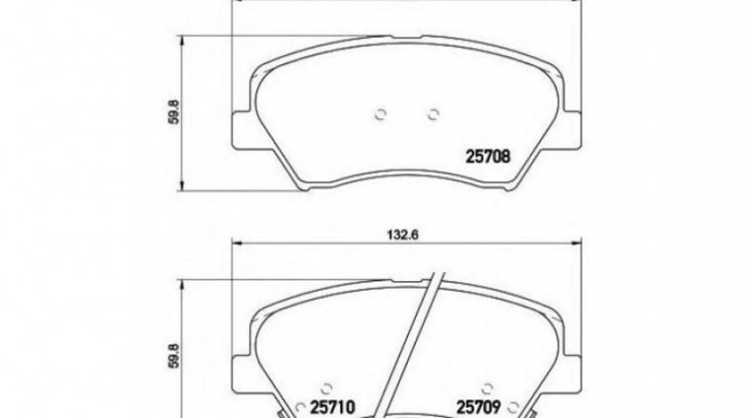 Placute frana Hyundai i30 (GD) 2011-2016 #2 2570801