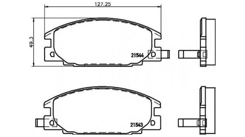 Placute frana Isuzu TROOPER (UBS) 1983-1991 #2 023804