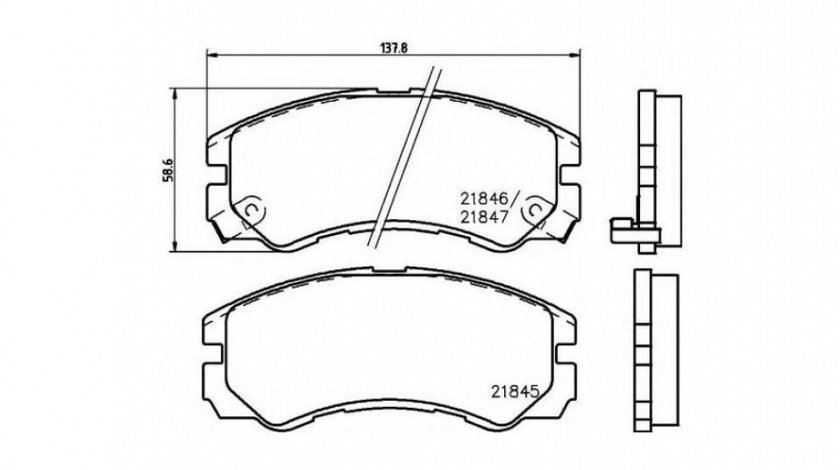 Placute frana Isuzu VEHICROSS (_U_) 1997-2001 #2 042502