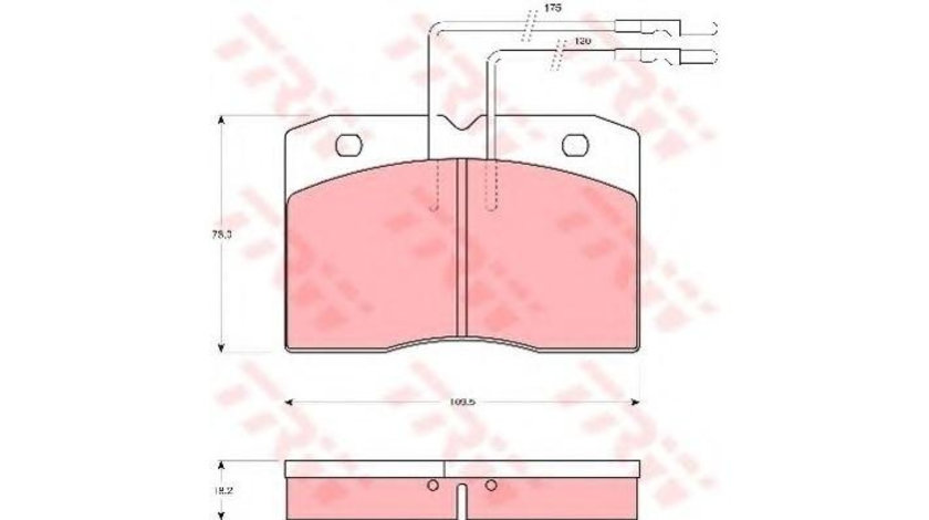 Placute frana Iveco DAILY I caroserie inchisa/combi 1978-1998 #2 021104