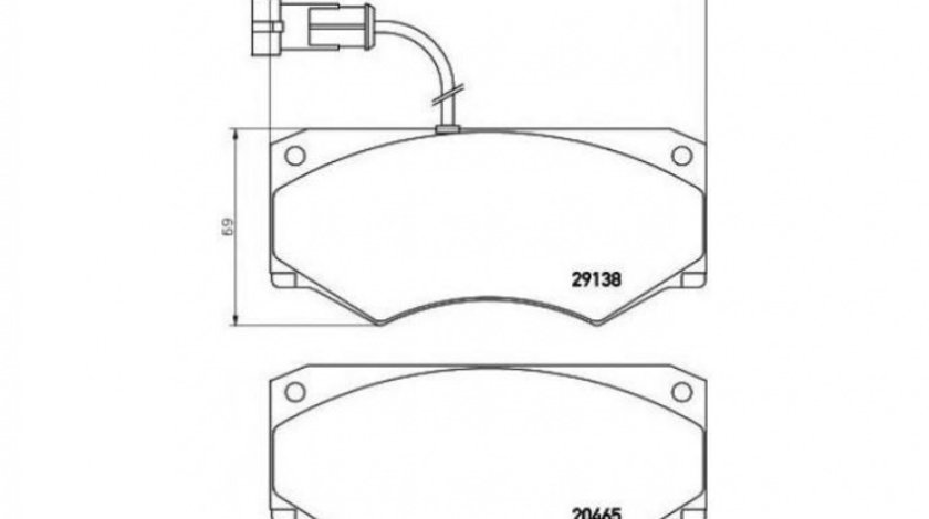 Placute frana Iveco DAILY II platou / sasiu 1989-1999 #2 004722