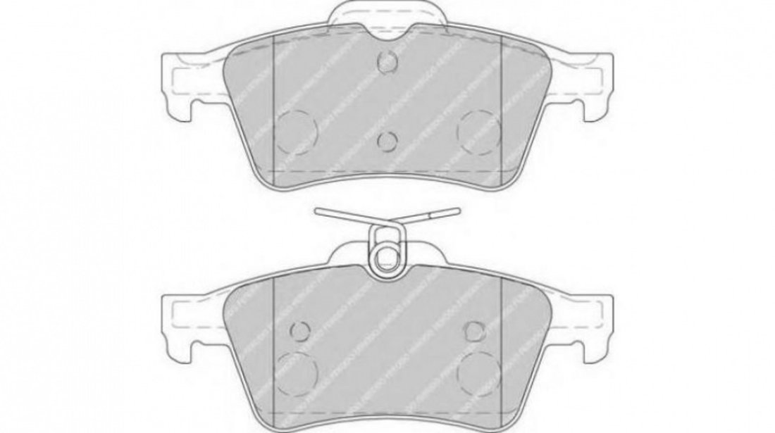 Placute frana Jaguar XF (_J05_, CC9) 2008-2015 #3 0986494127