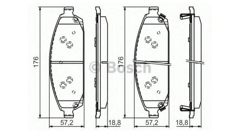 Placute frana Jeep GRAND CHEROKEE III (WH, WK) 2005-2010 #3 05080868AA