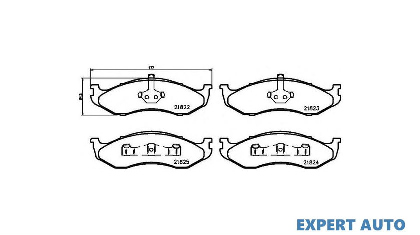 Placute frana Jeep GRAND CHEROKEE (ZJ) 1991-1999 #2 046700