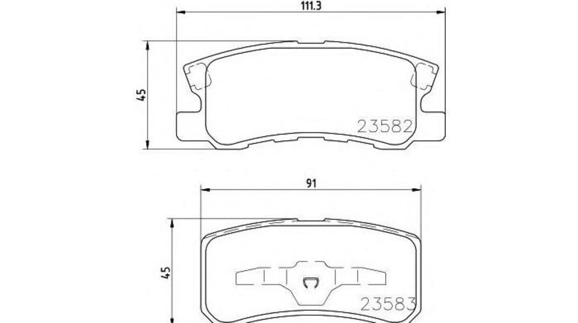 Placute frana Jeep PATRIOT (MK74) 2007-2016 #2 080302