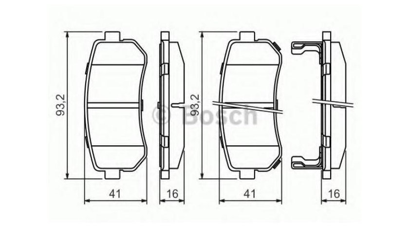 Placute frana Kia CEE D hatchback (ED) 2006-2012 #3 05P1344