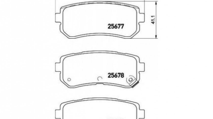 Placute frana Kia PICANTO (TA) 2011-2016 #2 2567701