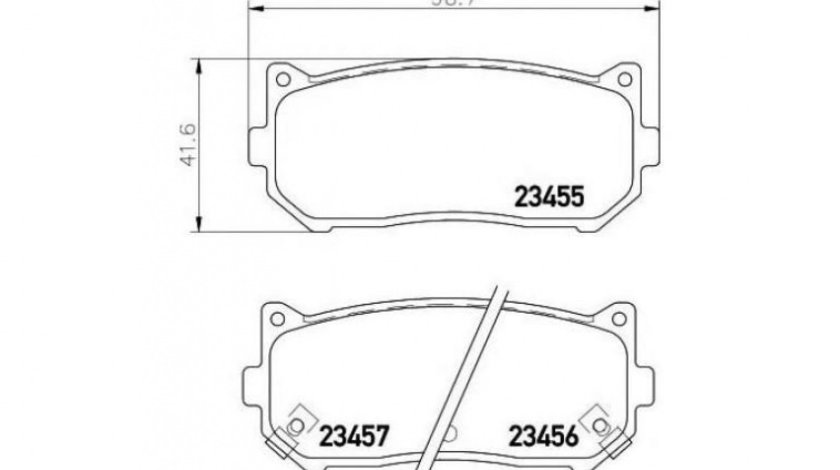 Placute frana Kia SHUMA II limuzina (FB) 2001-2004 #2 064902