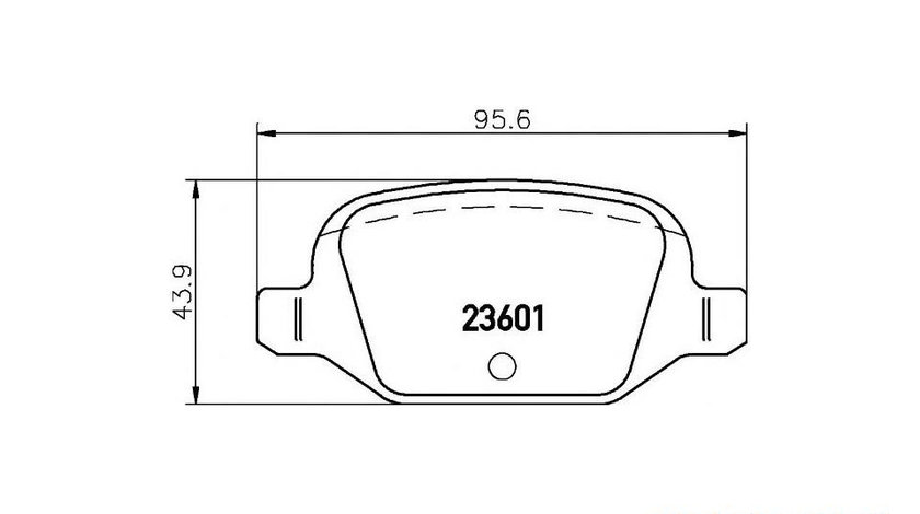 Placute frana Lancia MUSA (350) 2004-2016 #2 0252360113