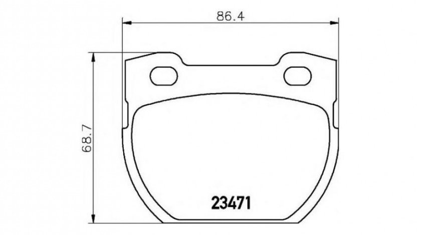 Placute frana Land Rover DEFENDER pick-up (LD_) 1995-2016 #2 111037