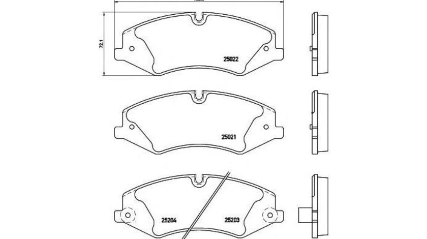 Placute frana Land Rover DISCOVERY IV (LA) 2009-2016 #2 140900