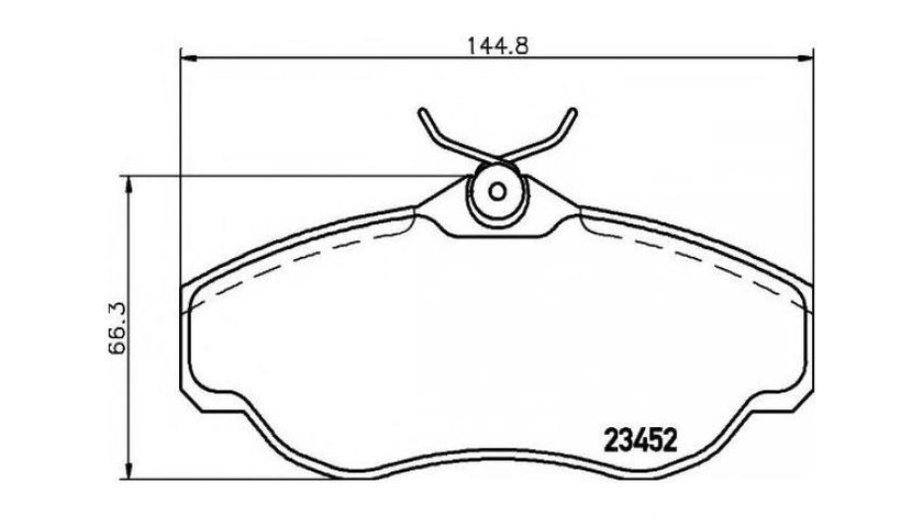 Placute frana Land Rover DISCOVERY Mk II (LJ, LT) 1998-2004 #2 057600