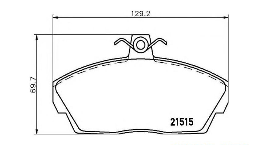 Placute frana Land Rover FREELANDER Soft Top 1998-2006 #2 033700