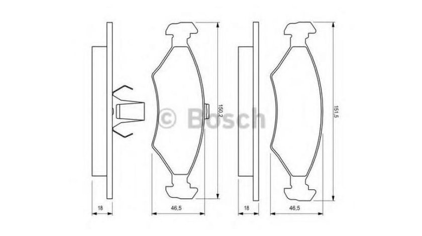 Placute frana Mazda 121 Mk III (JASM, JBSM) 1996-2003 #2 05P233