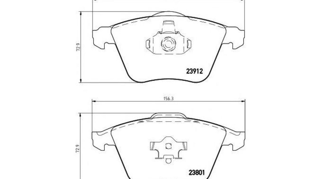 Placute frana Mazda 3 (BK) 2003-2009 #2 096420