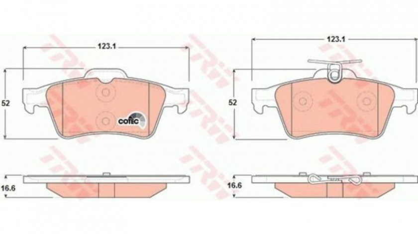 Placute frana Mazda 3 (BK) 2003-2009 #3 0252413716