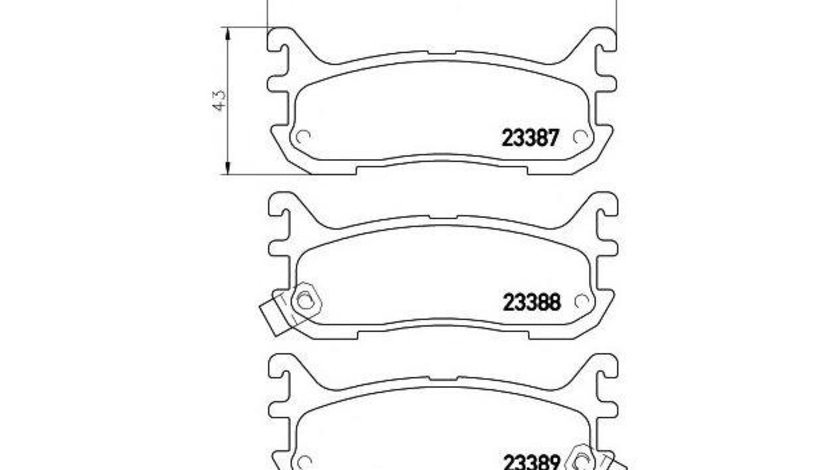 Placute frana Mazda 323 F Mk V (BA) 1994-1998 #2 047902