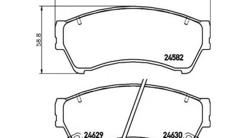 Placute frana Mazda 6 Hatchback (GG) 2002-2008 #3 0986494221