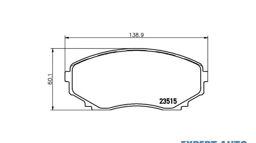 Placute frana Mazda BONGO FIENDEE microbus (SG) 1995-1999 #2 037900