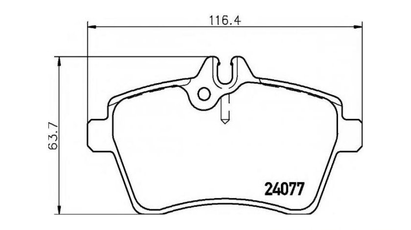 Placute frana Mercedes A-CLASS (W169) 2004-2012 #2 0252407719