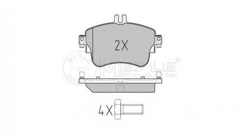 Placute frana Mercedes A-CLASS (W176) 2012-2016 #2 0064204820