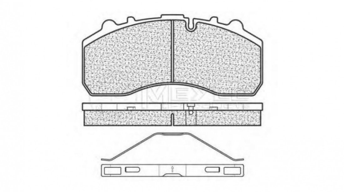 Placute frana Mercedes ATEGO 1998-2004 #2 0004210510