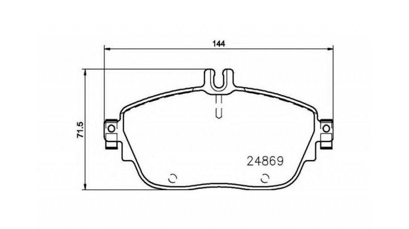 Placute frana Mercedes B-CLASS (W246, W242) 2011-2016 #3 0064204620