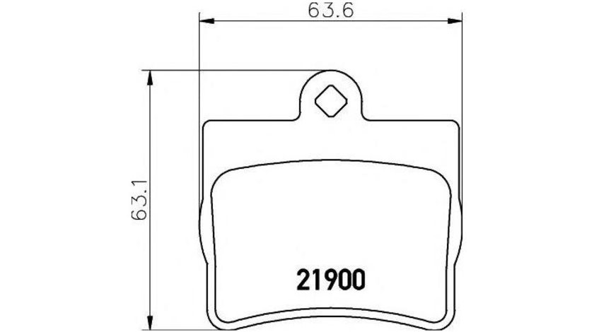 Placute frana Mercedes C-CLASS (W202) 1993-2000 #2 0024205120