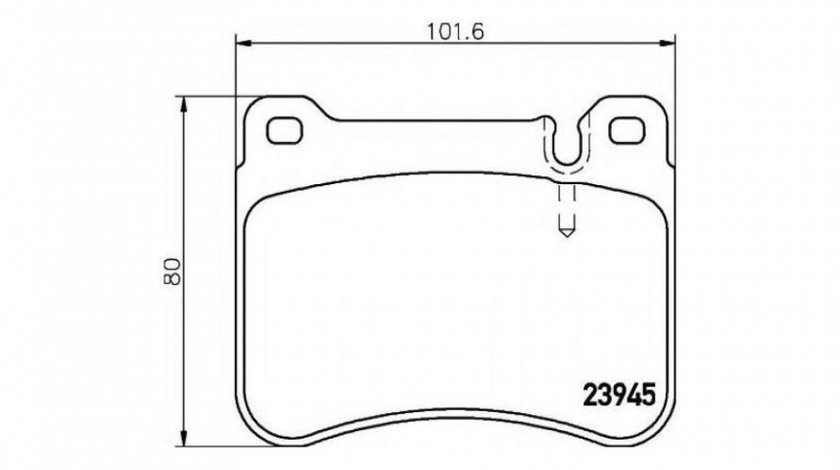 Placute frana Mercedes C-CLASS (W203) 2000-2007 #2 0044205120