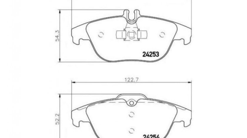 Placute frana Mercedes E-CLASS cupe (C207) 2009-2016 #3 0054200720