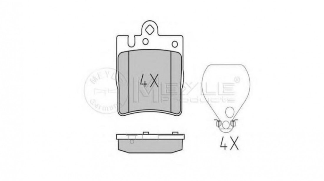 Placute frana Mercedes E-CLASS (W210) 1995-2003 #2 0024205220