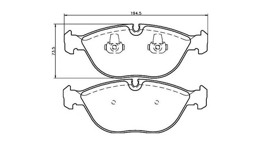 Placute frana Mercedes E-CLASS (W210) 1995-2003 #2 0034202120